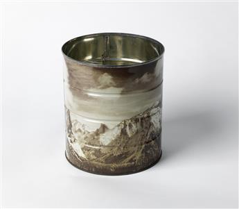 (ADAMS, ANSEL) (1902-1984) Hills Brothers Coffee Can with a wraparound photomechanical reproduction of